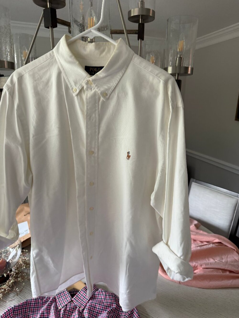 Polo Ralph Lauren Men's White Oxford Button-Down Shirt XL Classic Fit
